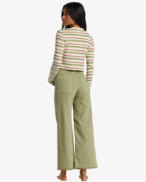 1 Free Fall - Fixed Waist Trousers for Women Green ABJNP00126 Billabong