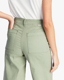 4 Free Fall - Fixed Waist Trousers for Women Green ABJNP00126 Billabong