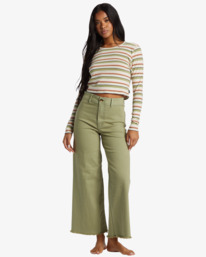 0 Free Fall - Pantalon ample pour Femme Vert ABJNP00126 Billabong