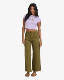 0 Free Fall - Pantalon ample pour Femme Vert ABJNP00126 Billabong
