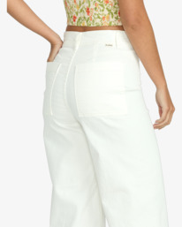 4 Free Fall - Fixed Waist Trousers for Women White ABJNP00126 Billabong