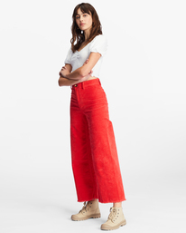 2 Free Fall Cord - Wide Leg Trousers for Women  ABJNP00149 Billabong