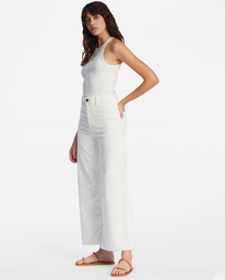 3 Free Fall Cord - Pantalon ample pour Femme Blanc ABJNP00149 Billabong