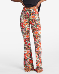 4 Sundown - Pantalón acampanado y elástico para Mujer  ABJNP00255 Billabong