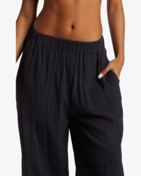 3 Follow Me - Elasticated Waist Trousers for Women Black ABJNP00420 Billabong