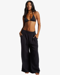 0 Follow Me - Elasticated Waist Trousers for Women Black ABJNP00420 Billabong