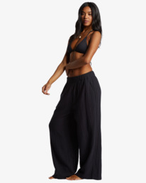 2 Follow Me - Elasticated Waist Trousers for Women Black ABJNP00420 Billabong