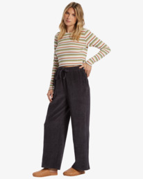 2 Sweet Sun - Pantaloni con gamba ampia e vita elasticizzata da Donna Black ABJNP00446 Billabong