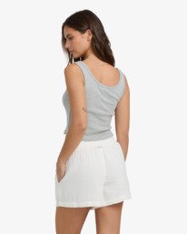 3 In The Waves - Elasticated Waist Shorts for Women Branco ABJNS00307 Billabong