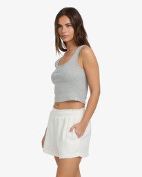 5 In The Waves - Elasticated Waist Shorts for Women Branco ABJNS00307 Billabong