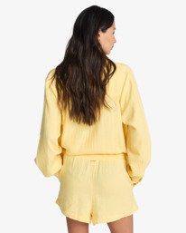 2 In The Waves - Elasticated Waist Shorts for Women Yellow ABJNS00307 Billabong