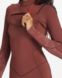 3 3/2mm Synergy 2022 - Traje de Surf con Cremallera en el Pecho para Mujer Marron ABJW100129 Billabong