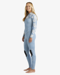 1 4/3mm Salty Dayz Natural  - Chest Zip Wetsuit for Women Blue ABJW100200 Billabong