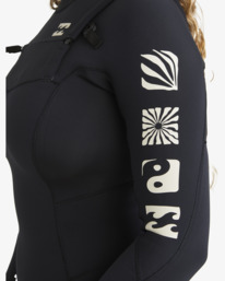 9 4/3mm Synergy Natural   - Chest Zip GBS Wetsuit for Women Black ABJW100209 Billabong