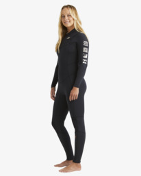 1 4/3mm Synergy Natural - Traje de Surf GBS con cremallera en el pecho para mujer Negro ABJW100209 Billabong