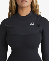 7 4/3mm Furnace Natural - Chest Zip Wetsuit for Women Black ABJW100215 Billabong