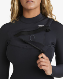 8 4/3mm Furnace Natural - Chest Zip Wetsuit for Women Black ABJW100215 Billabong