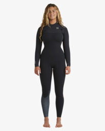 12 4/3mm Furnace Natural - Chest Zip Wetsuit for Women Black ABJW100215 Billabong