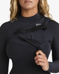 16 3/2mm Furnace Natural - Chest Zip Wetsuit for Women Black ABJW100223 Billabong