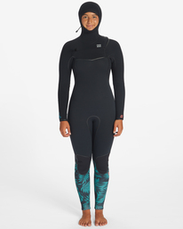0 5/4mm Furnace - Traje de surf con cremallera en el pecho y capucha para Mujer  ABJW200104 Billabong