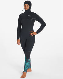 2 6/5mm Furnace - Hooded Chest Zip Wetsuit for Women  ABJW200105 Billabong