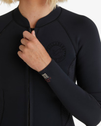 5 1/1mm Peeky  Natural - Wetsuit jack met voorrits voor Dames Black ABJW800108 Billabong