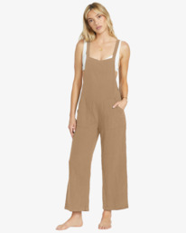 0 Pacific Time - Träger-Jumpsuit für Frauen Beige ABJWD00686 Billabong