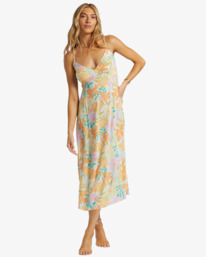 0 Summer Shine - Vestido de Longitud Media para Mujer Multi ABJWD00707 Billabong