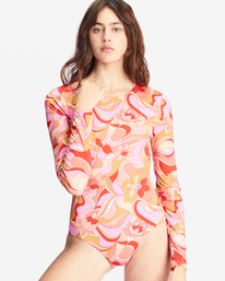 4 Pretty Groovy - Long Sleeve One-Piece Swimsuit for Women  ABJWR00213 Billabong
