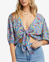 4 As You Wish - Tie Front Top for Women  ABJWT00424 Billabong