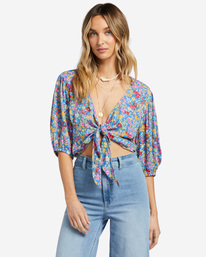 0 As You Wish - Tie Front Top for Women  ABJWT00424 Billabong