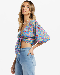 3 As You Wish - Tie Front Top for Women  ABJWT00424 Billabong
