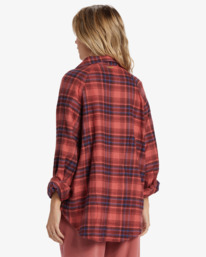 2 Best Time - Camisa de manga comprida para Mulher Vermelho ABJWT00436 Billabong