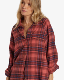 4 Best Time - Camisa de manga comprida para Mulher Vermelho ABJWT00436 Billabong