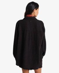 2 Swell Blouse - Chemise boutonn&eacute;e pour Femme Noir ABJWT00487 Billabong