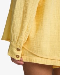 5 Swell Blouse - Chemise boutonn&eacute;e pour Femme Jaune ABJWT00487 Billabong