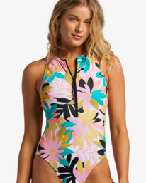 4 A/DIV - Maillot une pièce à col montant pour Femme Noir ABJX100158 Billabong