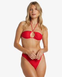 1 Summer High - Triangle Bikini Top for Women Red ABJX300981 Billabong