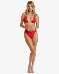 2 Summer High - Triangle-Bikinioberteil für Frauen Rot ABJX300981 Billabong