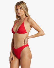 4 Summer High - Triangle Bikini Top for Women Red ABJX300981 Billabong