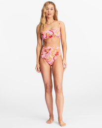 2 Pretty Groovy Hi Retro - Bikiniunterteil mit hohem Bund f&uuml;r Frauen Bunt ABJX400687 Billabong