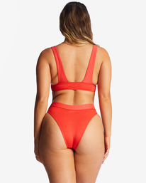 3 Lined Up Rise - Bikini Bottoms for Women Red ABJX400823 Billabong