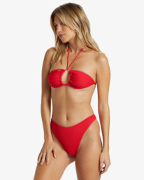 2 Summer High Hike - Knappes Bikiniunterteil für Frauen Rot ABJX400981 Billabong