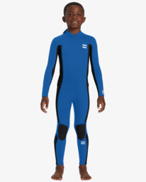 0 4/3mm Toddler Foil  - Back Zip Wetsuit for Toddlers Blue ABTW100108 Billabong