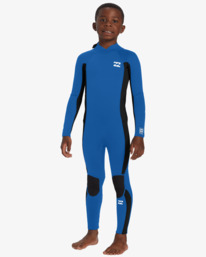 1 4/3mm Toddler Foil  - Back Zip Wetsuit for Toddlers Blue ABTW100108 Billabong
