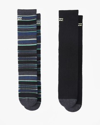 0 2PK A-DIV RANDOM FEED STRP Black ABYAA00234 Billabong
