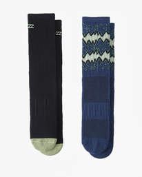 0 2PK A-DIV JOURNEY 2 STRIPE HC Blau ABYAA00235 Billabong
