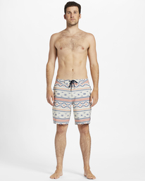 3 Surftrek Lo Tide - Boardshorts f&uuml;r M&auml;nner Beige ABYBS00403 Billabong