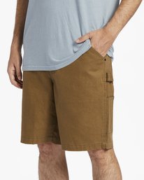 4 Union Jean - Zimmermann-Shorts f&uuml;r M&auml;nner Braun ABYDS00103 Billabong