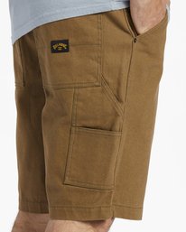 5 Union Jean - Zimmermann-Shorts f&uuml;r M&auml;nner Braun ABYDS00103 Billabong